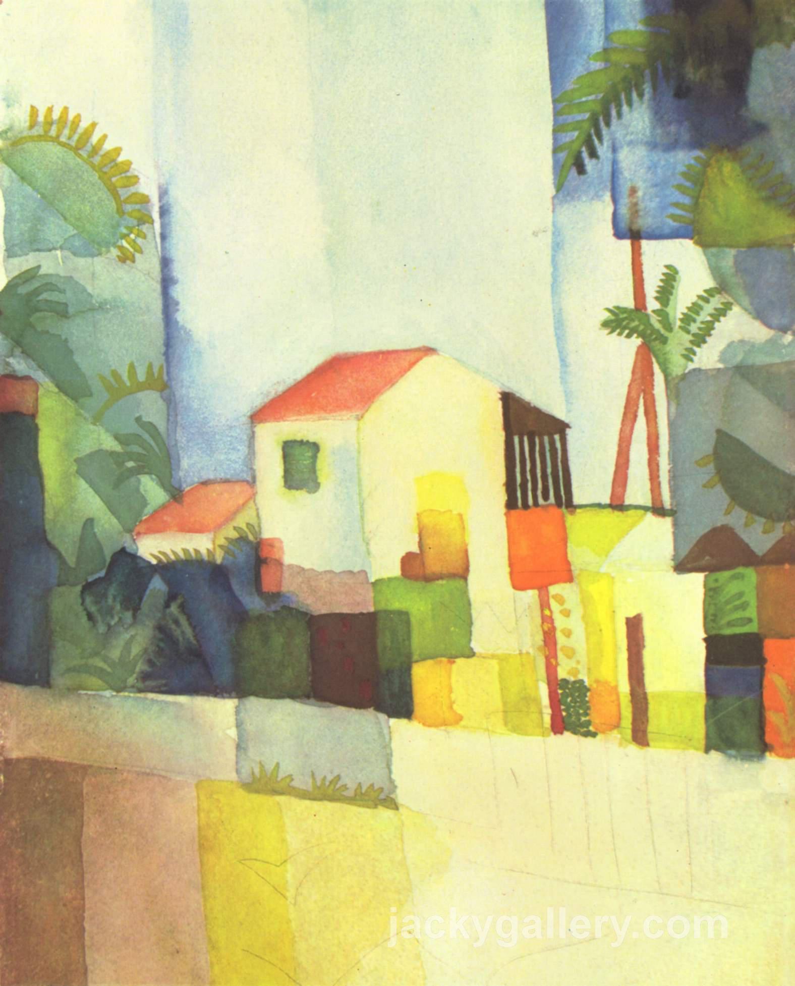 Bright House, August Macke painting